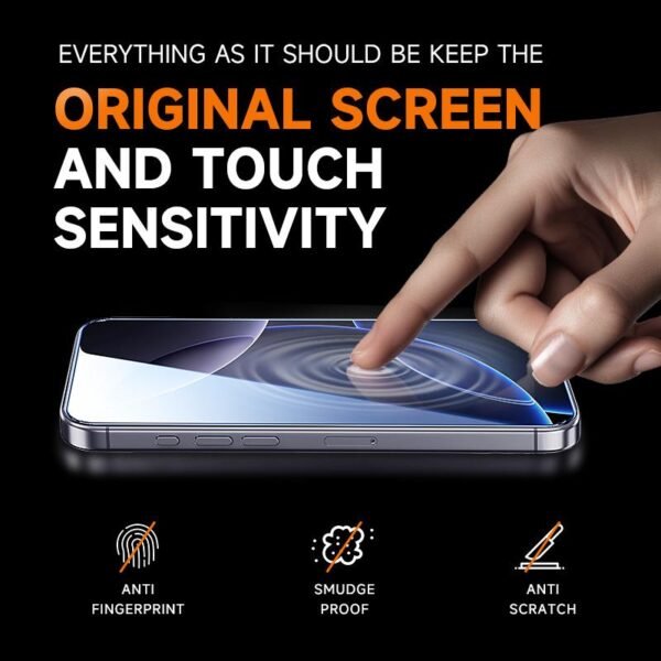 High Quality Tempered Glass Screen Protector | 2 Pack | iPhone, Samsung, and Google | Clear & Privacy Protection, Fingerprint Resistant, Dust-Free, Bubble-Free - Image 3